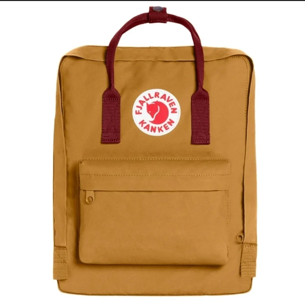 Fjallraven - Kanken Classic Backpack for Everyday, Acorn/Ox Red